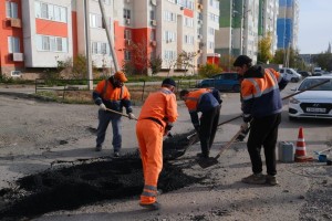 На улице Балашовская в&#160;Астрахани наконец-то провели ямочный ремонт