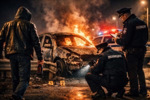 Покатался – не понравилось: астраханец угнал и сжег автомобиль