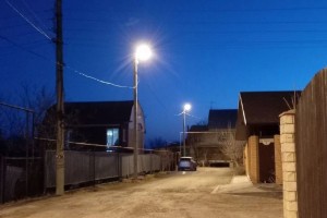 В Астрахани налаживают уличное освещение