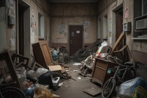 Астраханцев предупреждают о штрафах за захламление подъездов