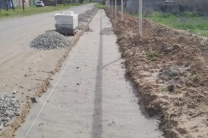 Село Зензели в Астраханской области преображают: строят новую пешеходную зону