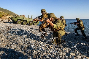 Астраханские морпехи уничтожили условных террористов