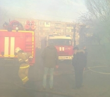 Пожар в Ленинском районе