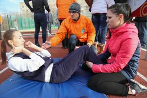 В Астрахани торжественно открыли спортивную площадку для сдачи нормативов ГТО