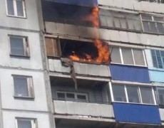 Что делать, если  на балконе случился пожар