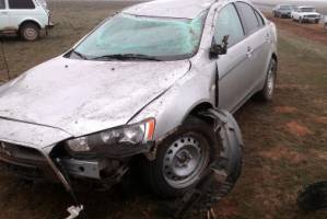 В Астраханской области в результате опрокидывания автомобиля никто не пострадал