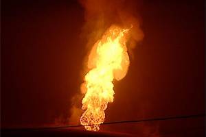 В Трусовском районе Астрахани горел газопровод: 1 пострадавший