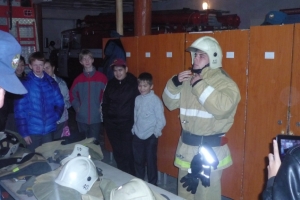 Пожарные Камызякского района встречают гостей