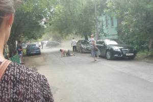 На пожаре в центре Астрахани пострадали люди