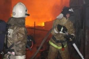 В Астраханской области сгорела баня