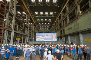 В Астрахани началось строительство первого в России круизного лайнера