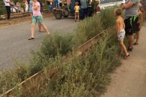 Авария у моста в Трусовском районе. Пострадали дети