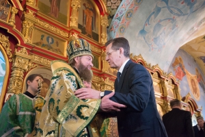 Александр Жилкин поздравил митрополита Никона с днём тезоименитства