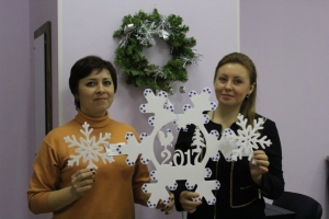 Астраханцы отправили Деду Морозу послание в виде снежинки