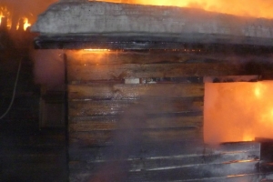 В Астраханской области после пожара в бане обнаружено тело мужчины