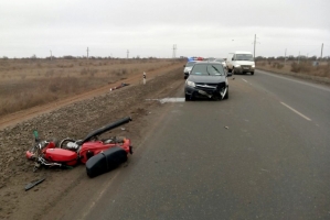 На трассе «Астрахань – Махачкала» насмерть разбился мотоциклист