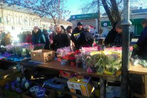 Сколько стоят цветы в Астрахани? На рынках предпраздничный ажиотаж