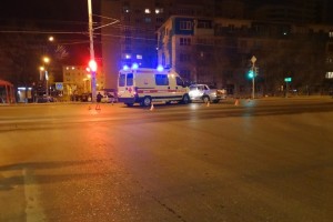В Астрахани попал в аварию реаниамобиль с пострадавшим на Аэропортовском шоссе