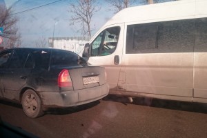 В Астрахани случились сразу две аварии на Старом мосту 