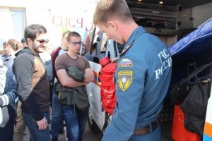 Студенты Астраханского инженерно-строительного института в гостях у пожарных