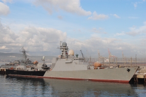 В День ВМФ Астрахань приветствовала два новых корабля Каспийской флотилии