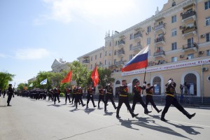 В Астрахани прошёл военный парад в честь Дня Победы