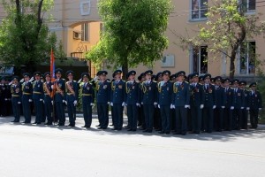 Офицеры МЧС России по Астраханской области приняли участие в параде Победы