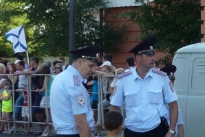 Астраханская полиция обеспечила охрану общественного порядка в День военно-морского флота России