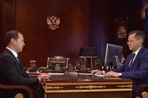 Александр Жилкин встретился с премьер-министром РФ Дмитрием Медведевым