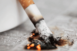 Курение как причина пожаров