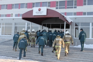 Условный пожар в отеле «Азимут» ликвидирован.