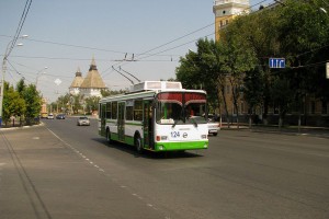 В Астрахани остановились троллейбусы