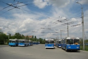 В Астрахани встали троллейбусы