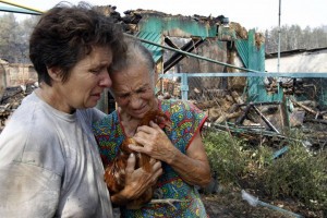 В Астраханской области бабушка погибшей при пожаре девочки и её гость смогли спастись