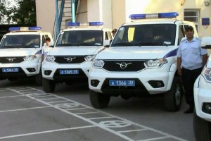Астраханские полицейские получили новые патрульные машины