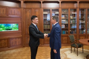 Александр Жилкин поздравил с назначением главу диппредставительства Туркменистана