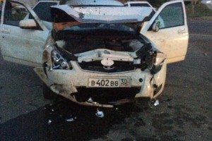 Вчера вечером на ул. Магистральной столкнулись два легковых автомобиля
