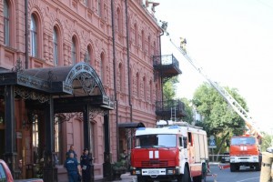 Астраханцы приняли учения за пожар в гостинице