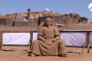 В Астраханской области слепили Чингисхана и Батыя