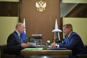 Губернатор Александр Жилкин обсудил с президентом РФ Владимиром Путиным социально-экономическое положение в регионе