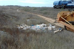 В Астраханской области возле железнодорожных путей ликвидировали 7 мусорных свалок