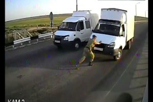 Астраханец за рулём «газели» попытался прорваться через российско-казахстанскую границу
