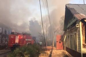 Причиной крупного пожара в центре Астрахани стал поджог