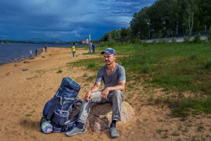 Путешественник из Нижнего Новгорода идёт пешком из Тверской области в Астрахань