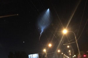В небе над Астраханью зафиксированы светящиеся объекты