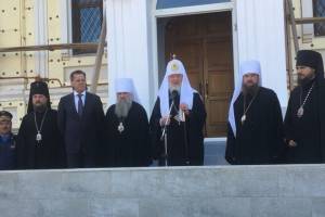 Как встречали в Астрахани патриарха всея Руси Кирилла