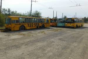 В Астрахани остановились троллейбусы