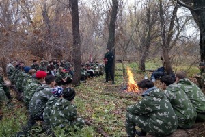 Астраханские курсанты приняли участие в полевом походе