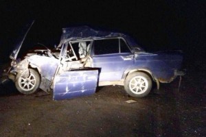 На трассе в Астраханской области перевернулись «жигули», пострадал водитель