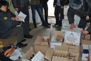 В Астраханской области из оборота изъято более 6 тысяч литров контрафактного алкоголя